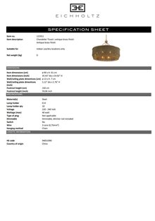 CHANDELIER TISSOT L