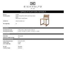 Outdoor Dining Chair Griffin