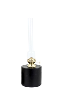Fotogenlampa rak svart stor