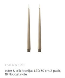 Ester & Erik kronljus LED 2-pack