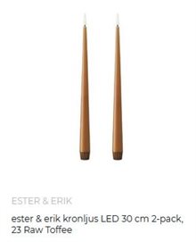 Ester & Erik kronljus LED 2-pack