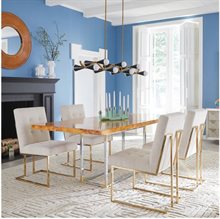Bond Dining Table - Burled Mappa