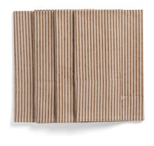 Napkins - Stripe - Ochra on Natural Beige - 50x50cm