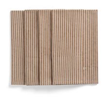 Napkins - Stripe - Ochra on Natural Beige - 50x50cm