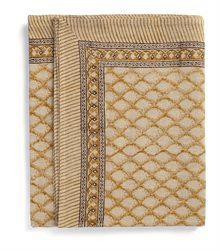  Linen Tablecloth - Cypress-Ochre