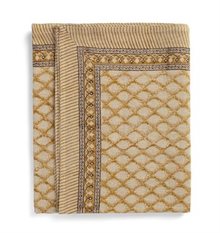  Linen Tablecloth - Cypress-Ochre