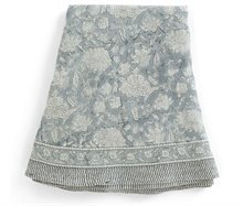 Linen Tablecloth - Indian Rose - Dusty Blue