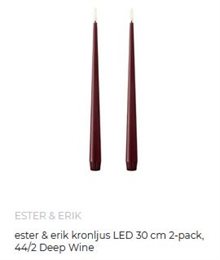 Ester & Erik kronljus LED 2-pack
