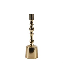 Candle holder shiny brass H36