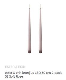 Ester & Erik kronljus LED 2-pack