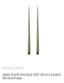 Ester & Erik kronljus LED 2-pack