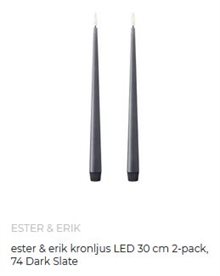 Ester & Erik kronljus LED 2-pack