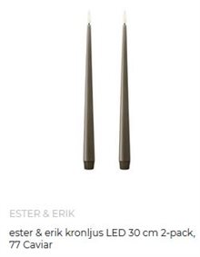 Ester & Erik kronljus LED 2-pack