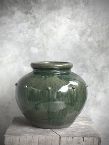 MONG pot, green china cracking