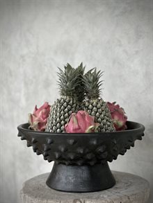 NAHA round bowl, black antique