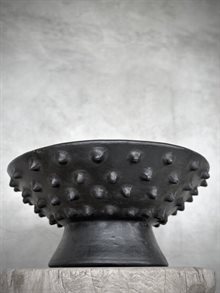 NAHA round bowl, black antique