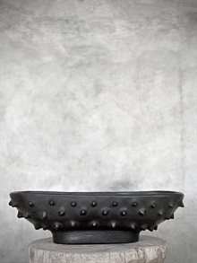 NAHA oval bowl, black antique