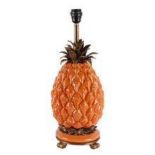 LAMP, LARGE PINEAPPLE, CORAL