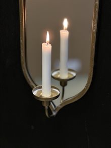 PRIJA wall mirror - candle holder