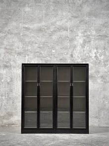 LING cabinet, china black & ash mindi, 4 doors