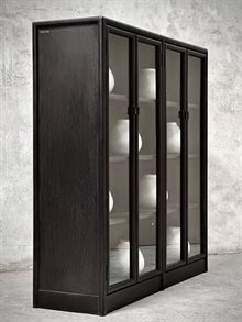 LING cabinet, china black & ash mindi, 4 doors