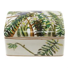 BOX, RECT. BIRDS IN JUNGLE
