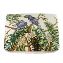 BOX, RECT. BIRDS IN JUNGLE