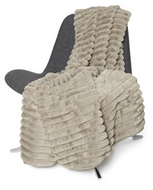 Stripy Blanket - Taupe