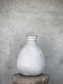 BULU bottle vase, dirty white