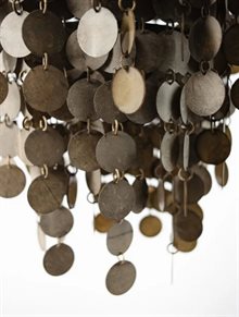 Yoko taklampa stor beige
