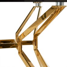 Table Rectangular Gold & Glass 
